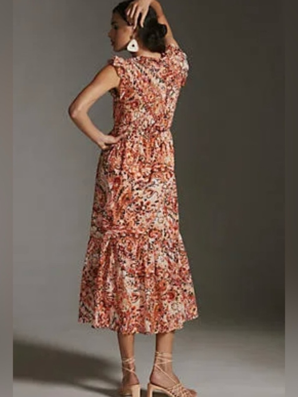 Anthropologie The Peregrine Printed Button Down Tiered
Midi Dress - Picture 3 of 12